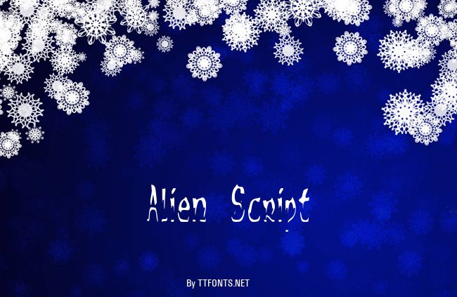 Alien Script example